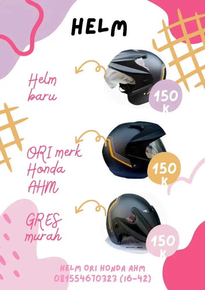 Helm Honda AHM New