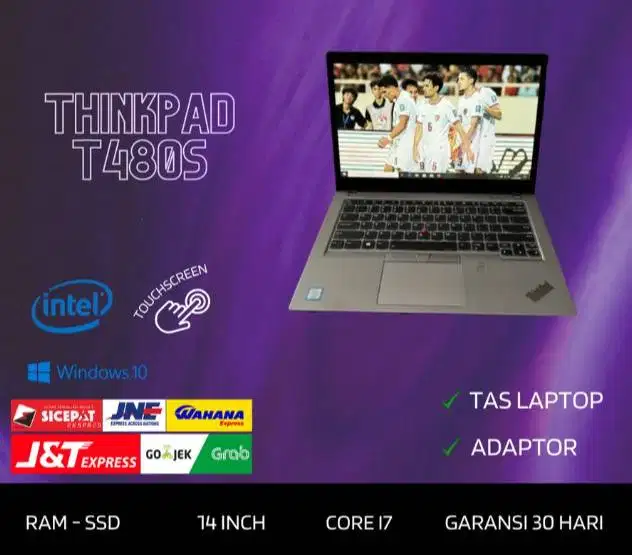 Laptop Lenovo Thinkpad T480s Core i7 GEN 8 RAM 16/256GB D-RC