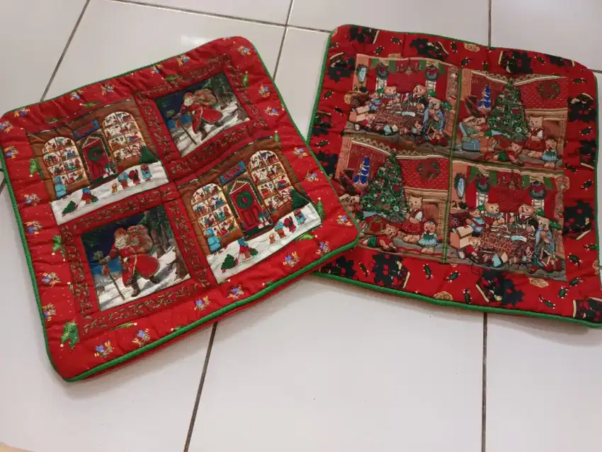 Sarung bantal tema natal