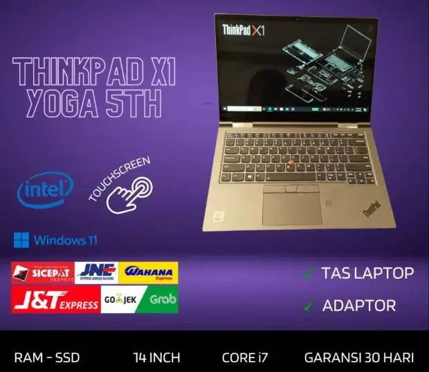 Lenovo Thinkpad X1 Yoga Core i7 Gen 10 RAM 16/256GB Touchscreen D-RC