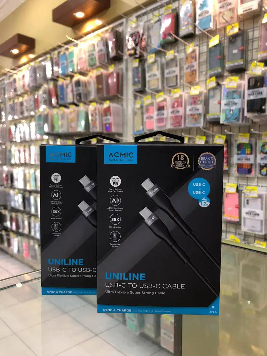 ACMIC Uniline Type-C to Type-C Cable Fast Charging 100W 1.2m