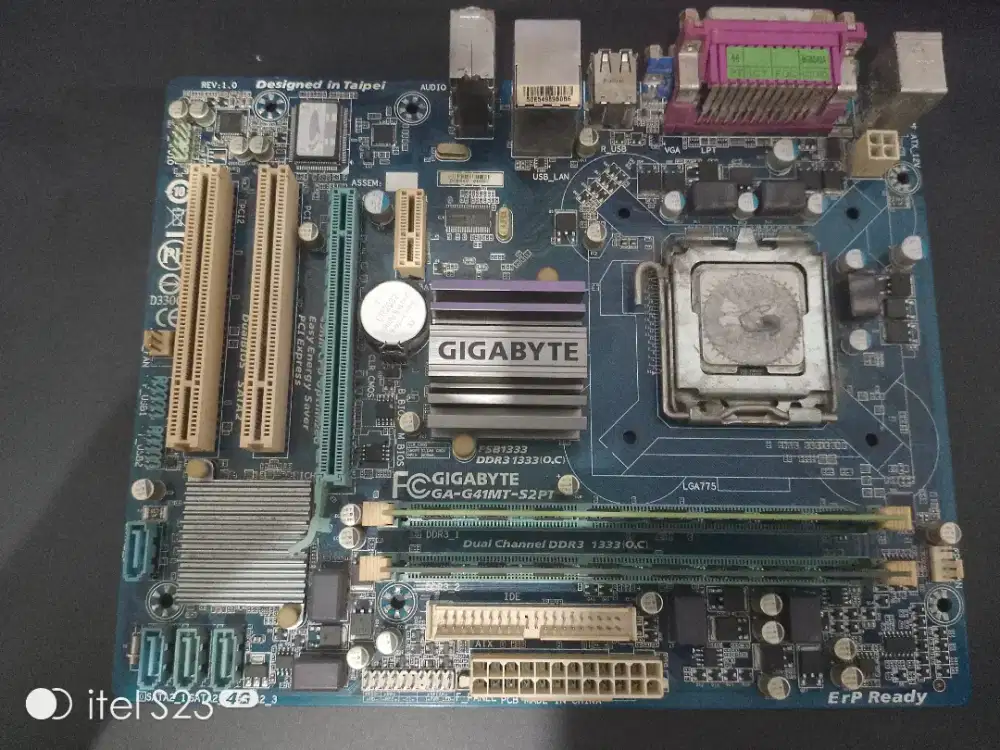 MOTHERBOARD GIGABYTE G41M + PROCESSOR CORE 2 QUAD Q 8400