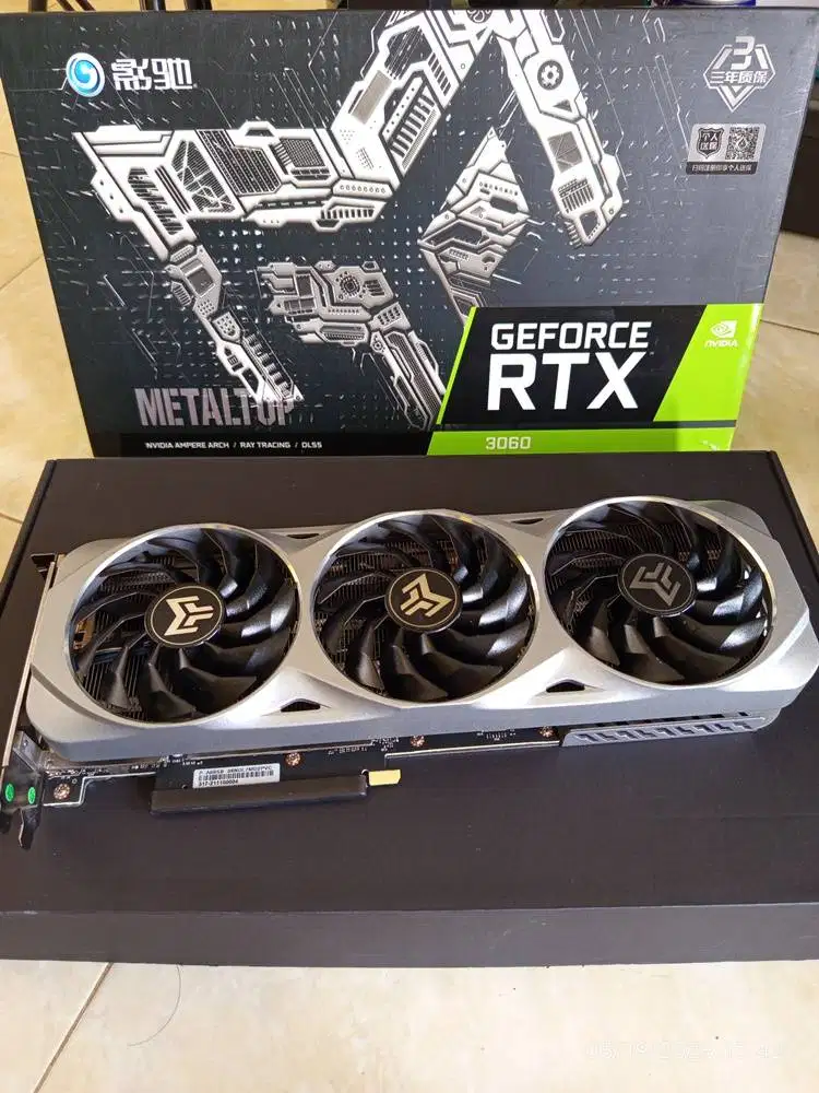 GALAX RTX-3060 LHR METALTOP 12GB 192Bit DDR6 1x8 Pin Power
