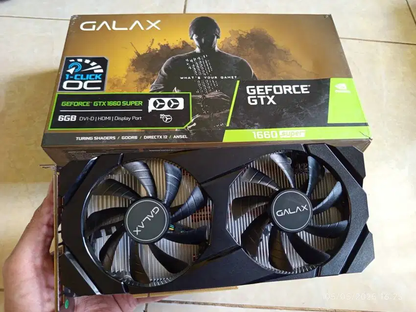 GALAX GTX-1660 SUPER 6GB 192Bit DDR6 1x8 Pin Power Garansi ON