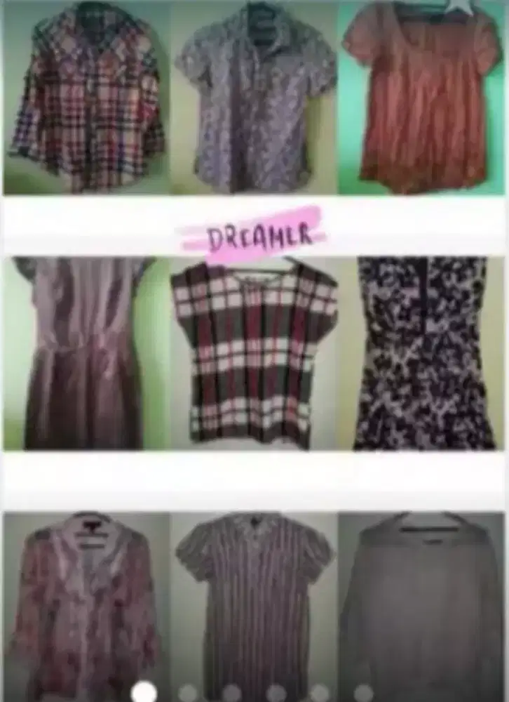 Jual baju dan atasan wanita bermerk dan tdk bermerk
