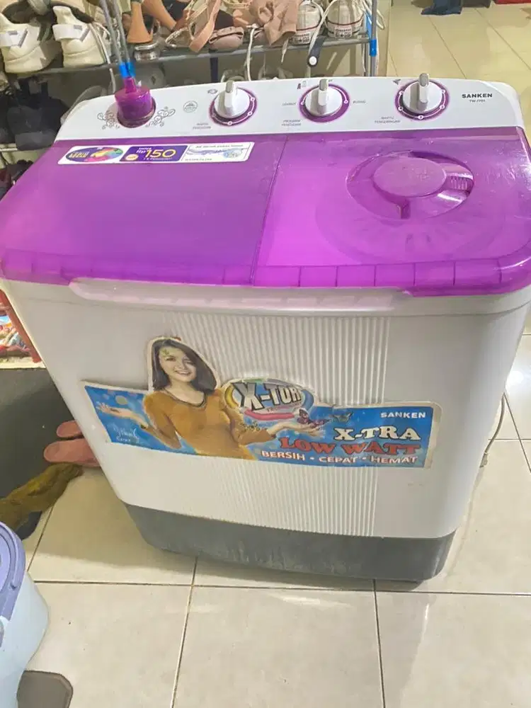 Mesin cuci 2 tabung SANKEN 7 kg