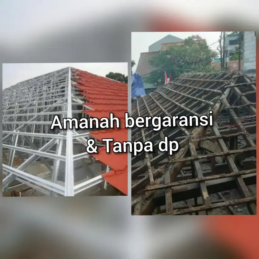 Pemasangan baja ringan dan renovasi atap