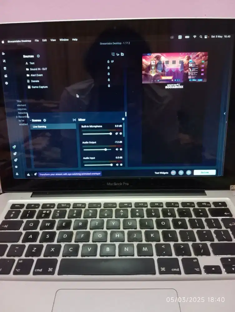 Macbook PRO 13 i5  RAM 16GB SSD 250GB (Mid 2012)