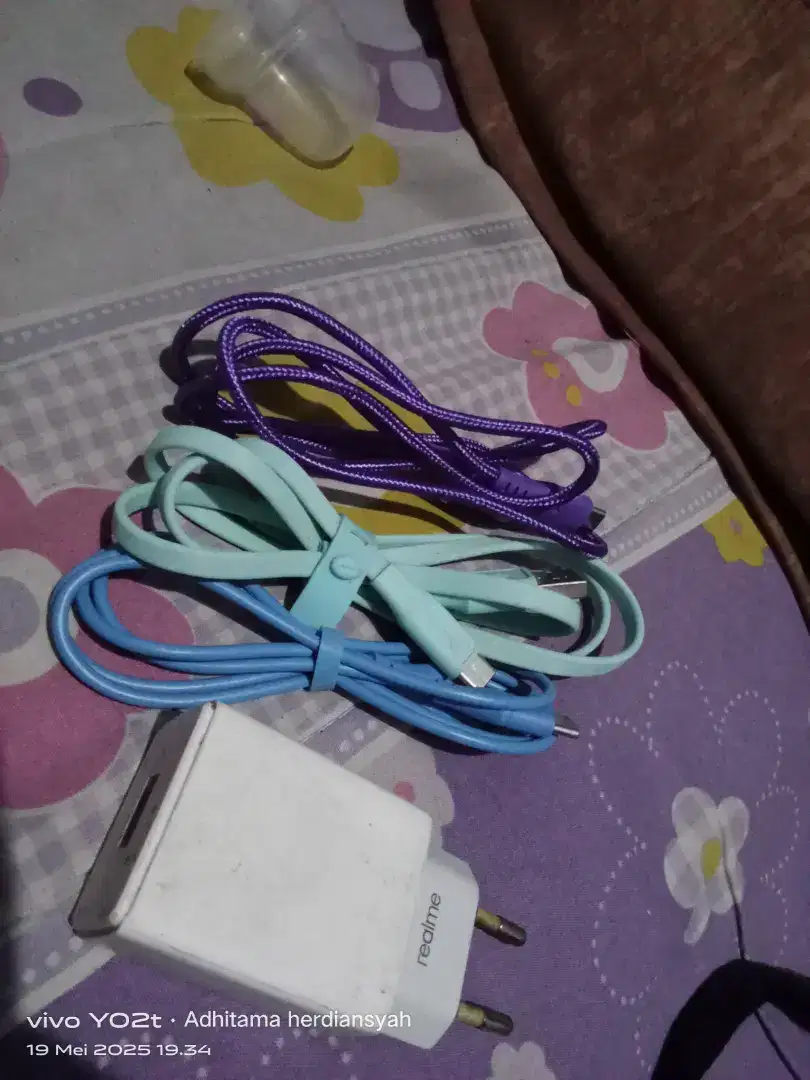 Kabel data type C& Micro,Adaptor ori realme