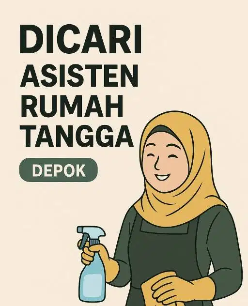 Dibutuhkan ART menginap bisa masak & naik motor