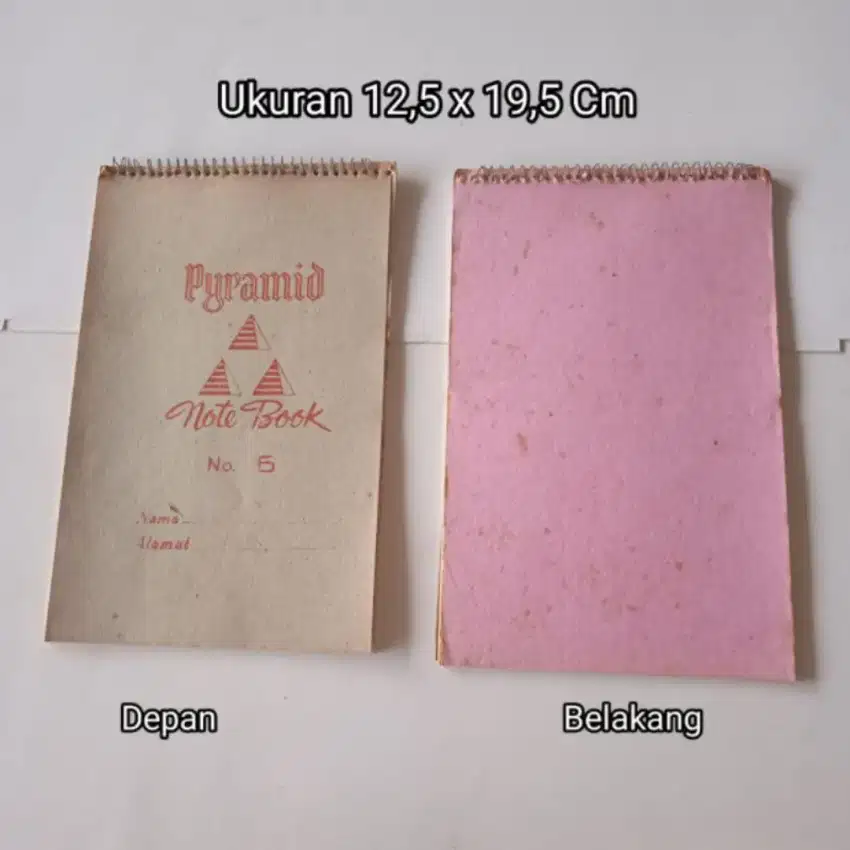 Note Book Pyramid No. 5
Isi 30 lembar polos
(Buku jadul- Lawas)