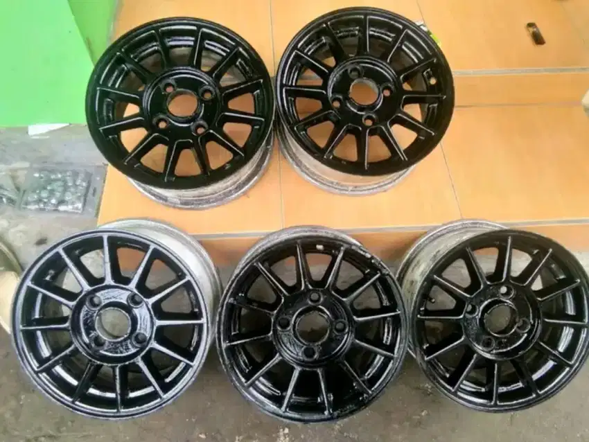 velg racing r13 pcd 110 zebra espass hijet ada 5biji sak serepe