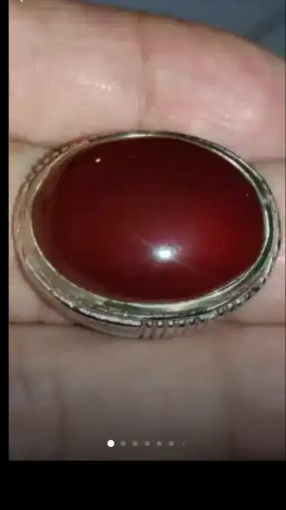 Jual Batu Cincin Pigeon Red GARNET Big Crystal Keren