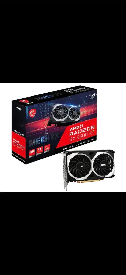 VGA MSI Radeon RX 6500 XT 4GB GDDR6 - Second Like

New