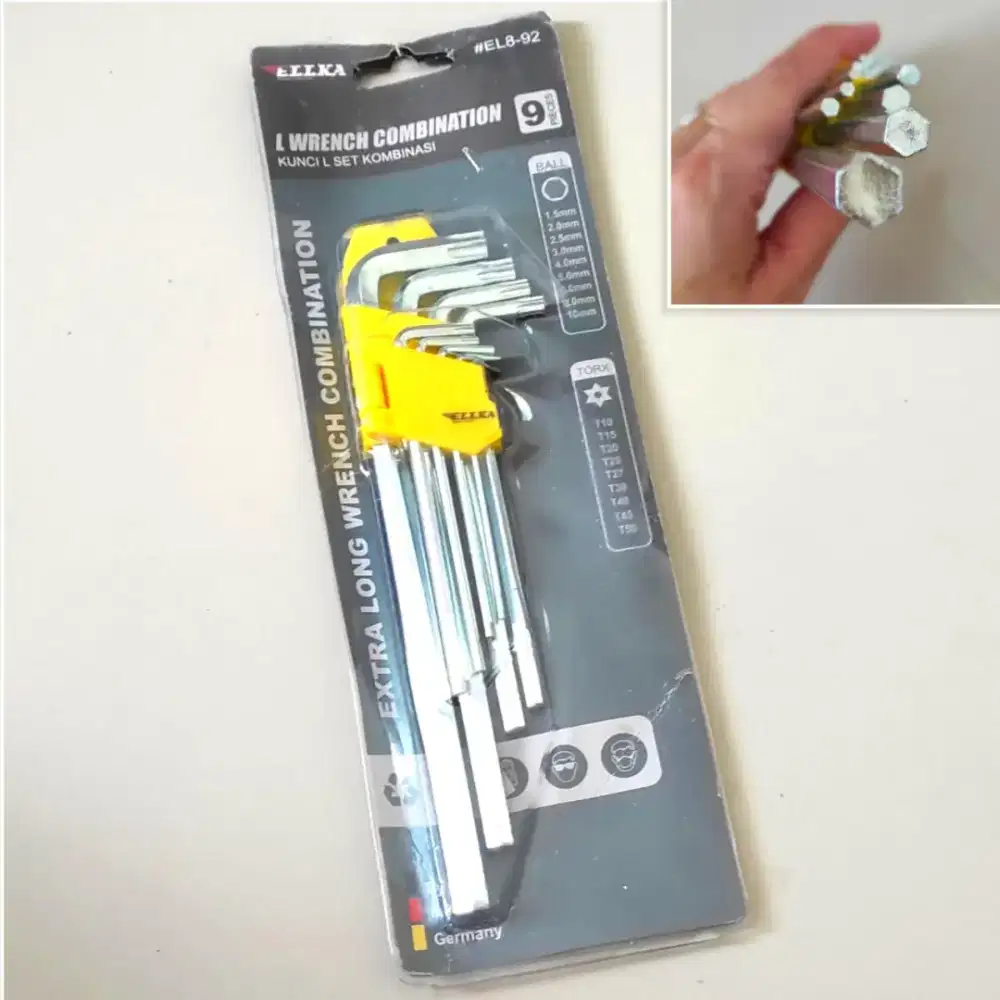 Kunci L Kombinasi Flat Dan Bintang