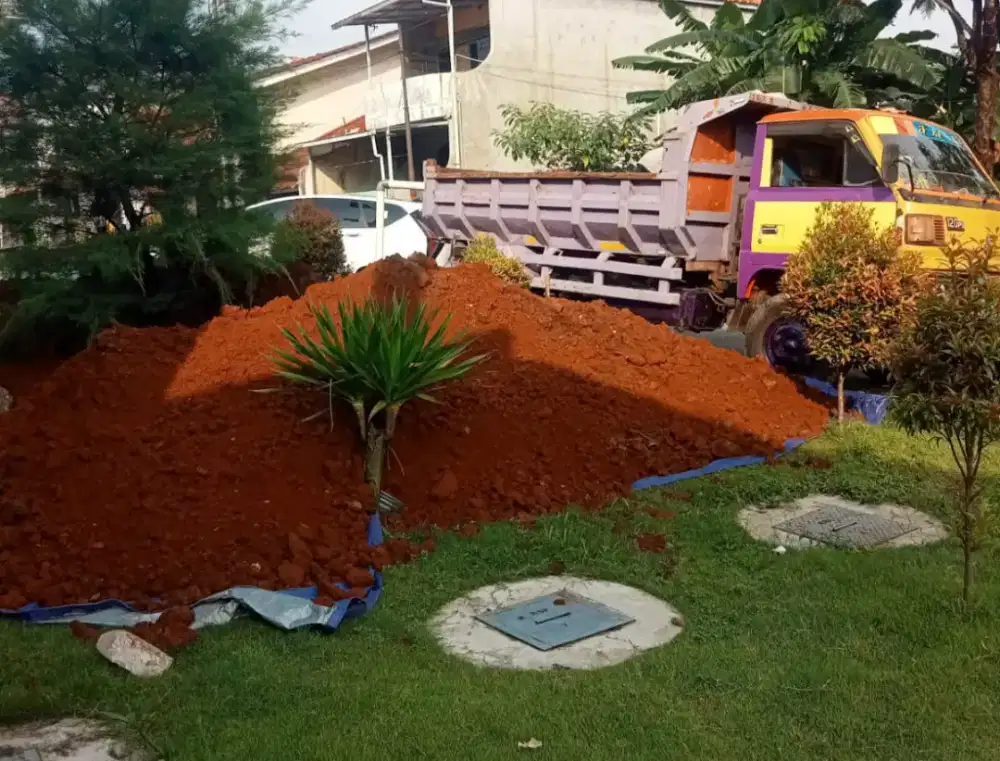 Jual tanah merah dan tanah urug