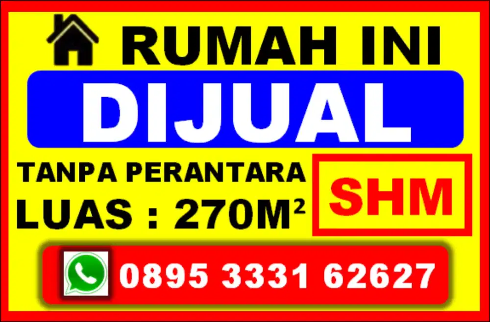 Rumah Dijual, Lokasi Strategis.