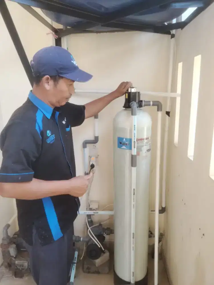 Filter saringan air warna kuning berminyak keruh bau zat besi kapur dl