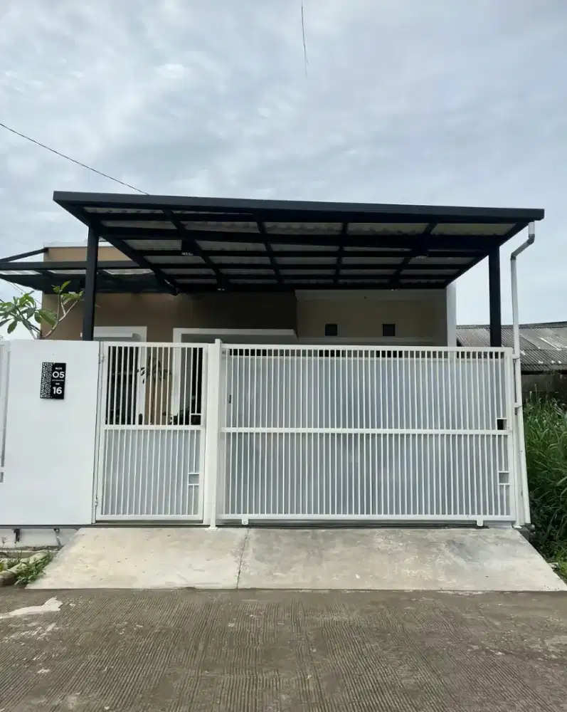 Kanopi garasi rumah, kanopi atap alderon, paggar selinding