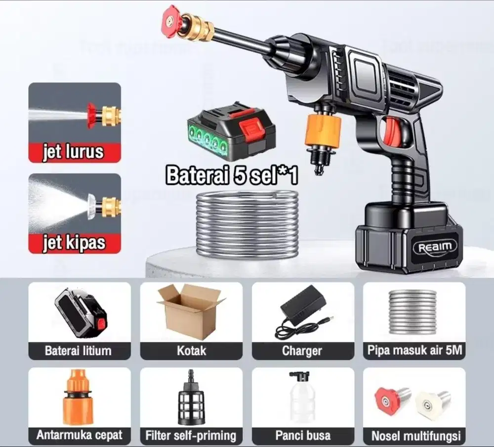 Jet cleaner baterai cas Mesin cuci mobil motor murah