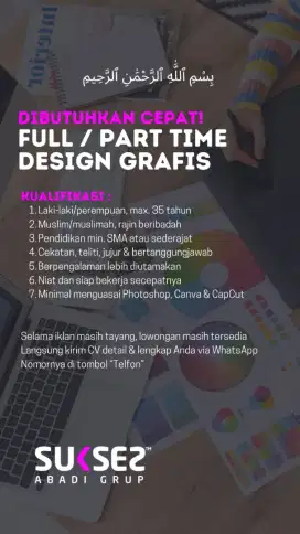 Lowongan Kerja Design Grafis (Loker)