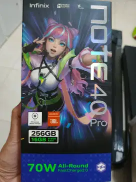 Infinix Note 40 Pro 16GB/256GB Black Fullset