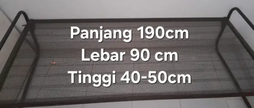Ranjang  Tidur Per Rangka Besi Mantul