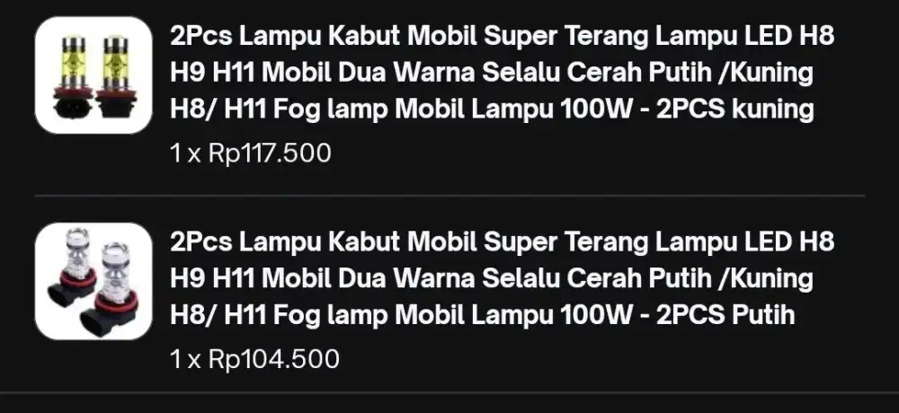 Lampu mobil dan motor