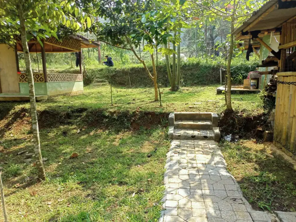 Jual Tanah Plus Kolam Ikan ada saung dan mata Airnya