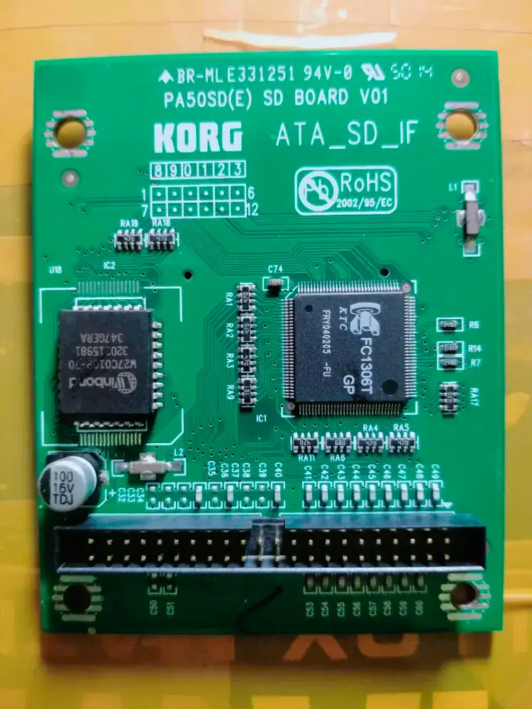 SD board keyboard KORG PA 50 SD original dan 100% baru