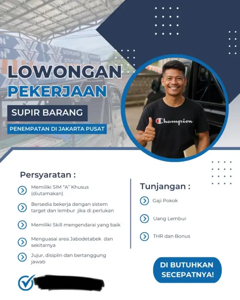 Driver mobil carry pick up