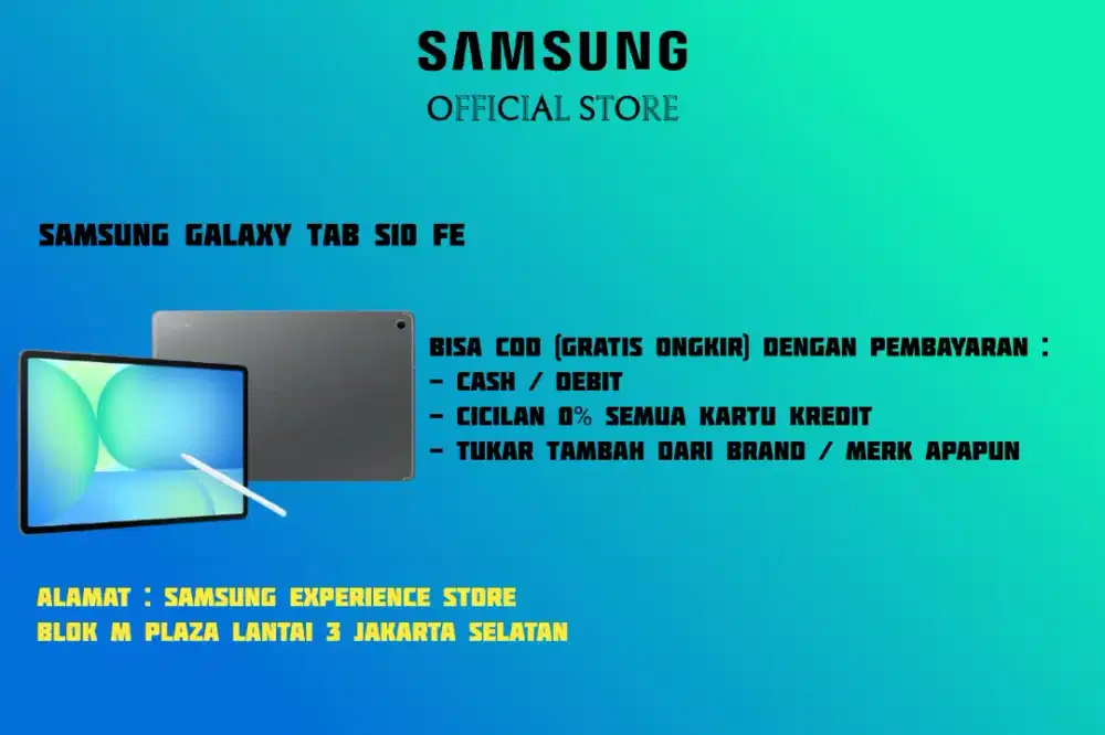 Bisa COD PROMO Samsung Galaxy Tab S10 FE GRATIS Keyboard Cover
