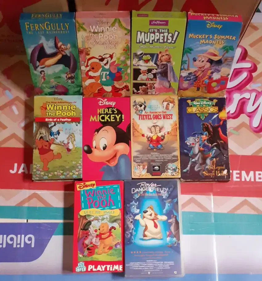 KASET VIDEO FILM VHS (10 PCS)