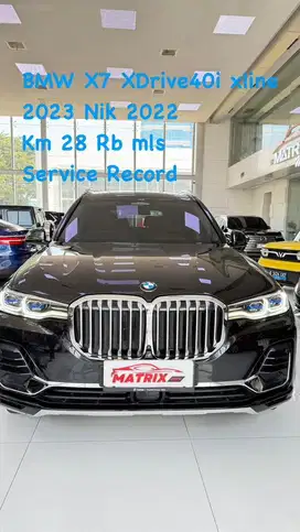 BMW X7 XDrive40i XLine 2023 nik22 Black onCinnamon Siap pakai