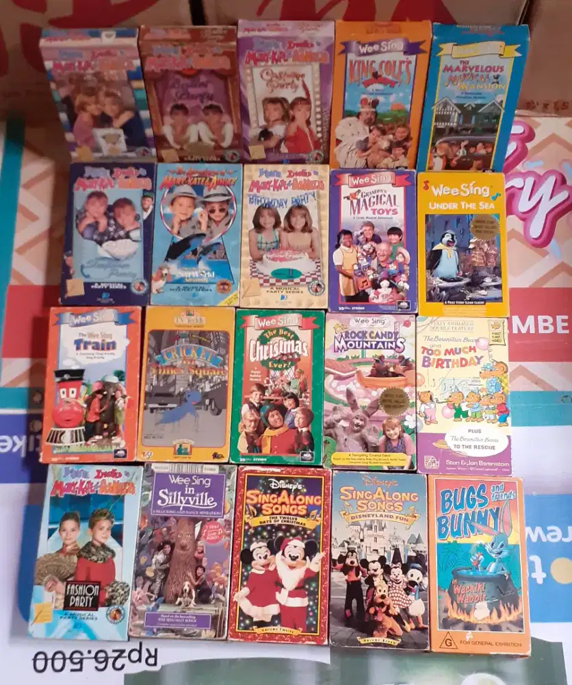 KASET VIDEO VHS FILM (20 Pcs)