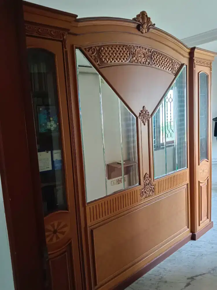 Lemari rias jati + bangku