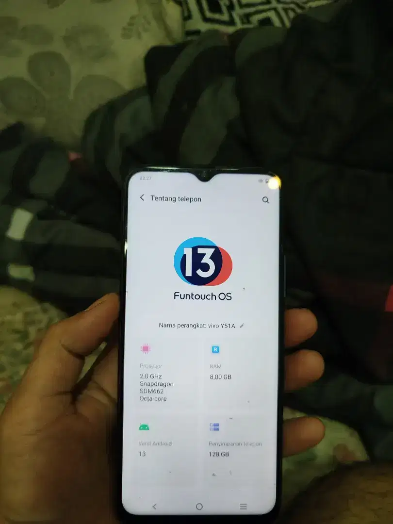 Vivo y51a 8/128 hp casan