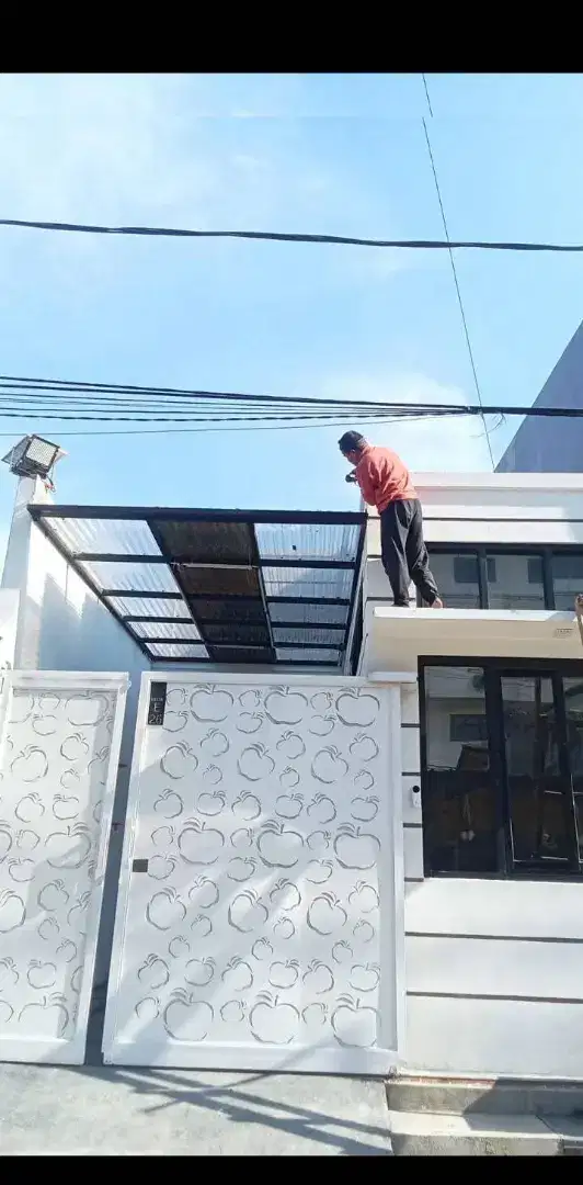 Kanopi transparan bagus rapi