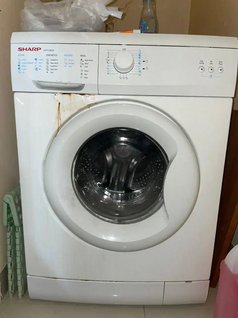 MESIN CUCI SHARP FRONT LOAD ES-FL860S NEGO