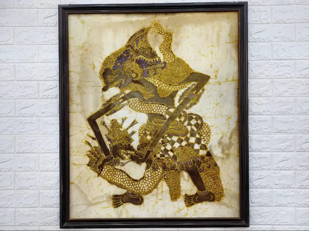Jual Lukisan Kuno Wayang Batik Bima Werkudara