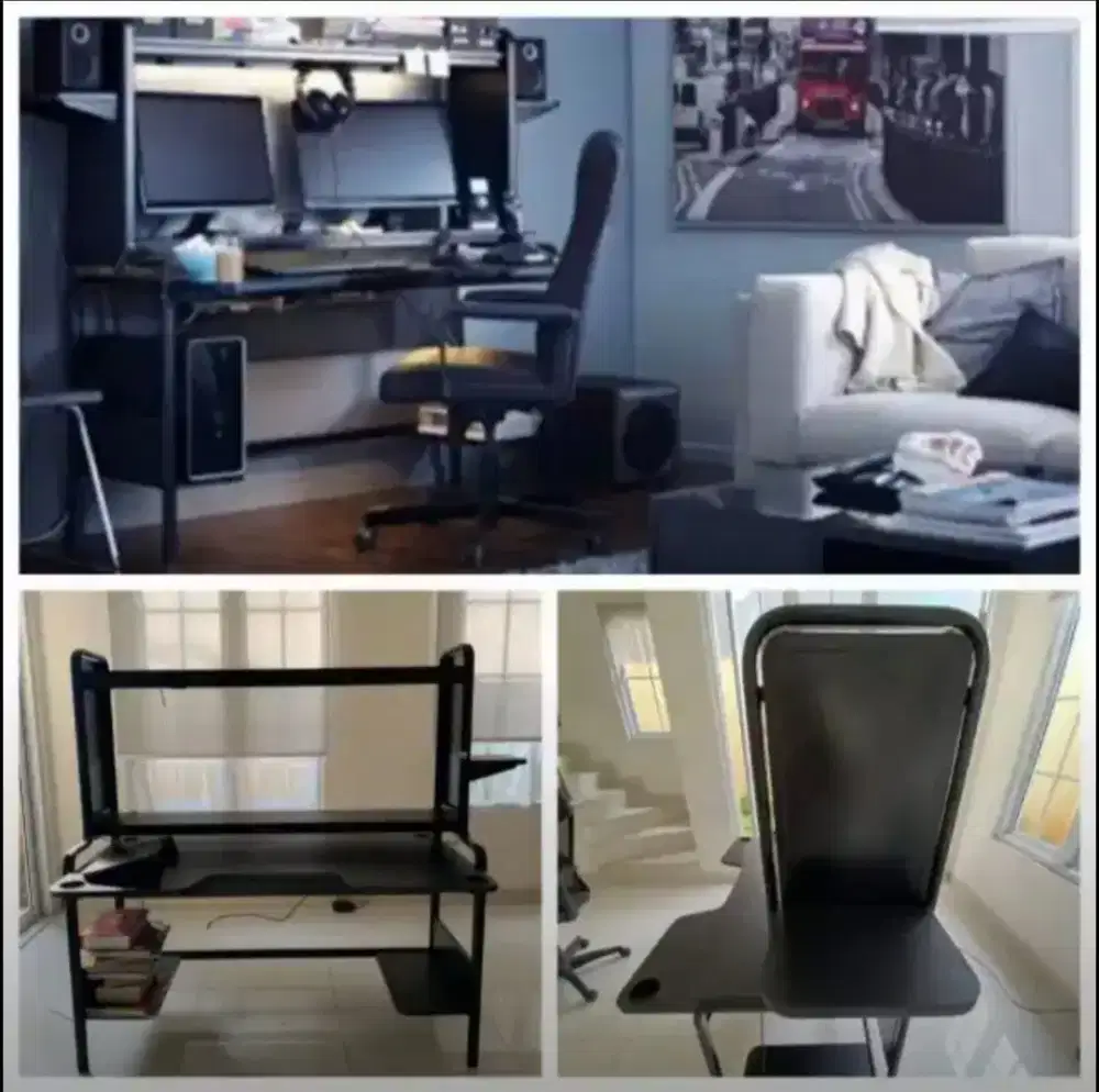 Jual murah meja gaming/meja kantor ukuran 195cmx74cmx146cm,3,6jt nego