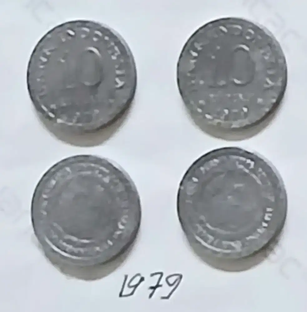 Uang coin 5 dan 10 rupiah lama antik