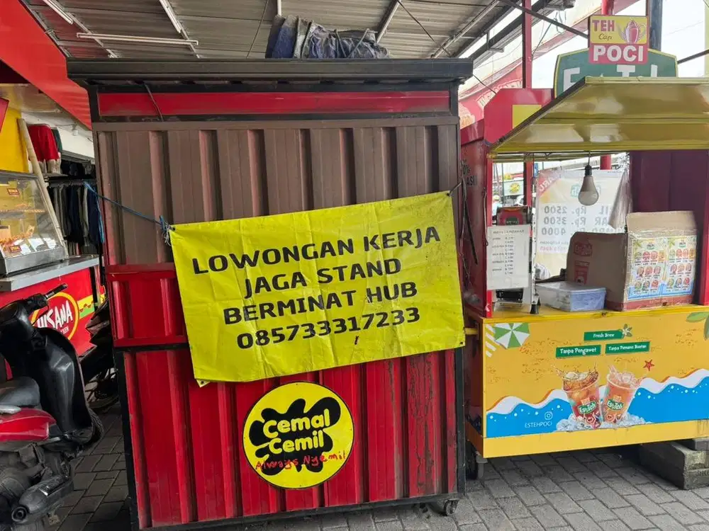 Lowongan kerja jaga stand makanan corndog mozzarela