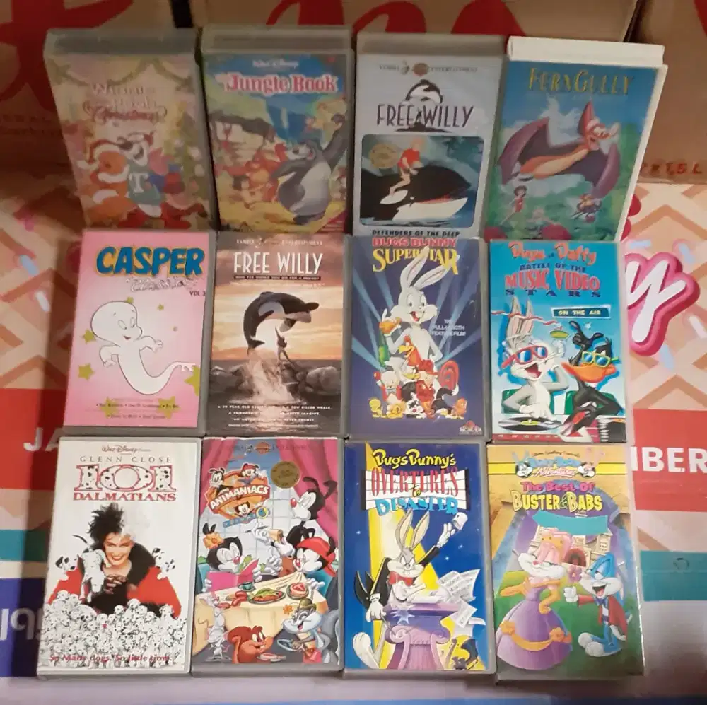 KASET VIDEO VHS FILM WALTDISNEY (24 Pcs)