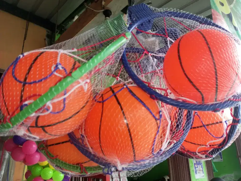 Mainan Anak Bola Basket+Ring