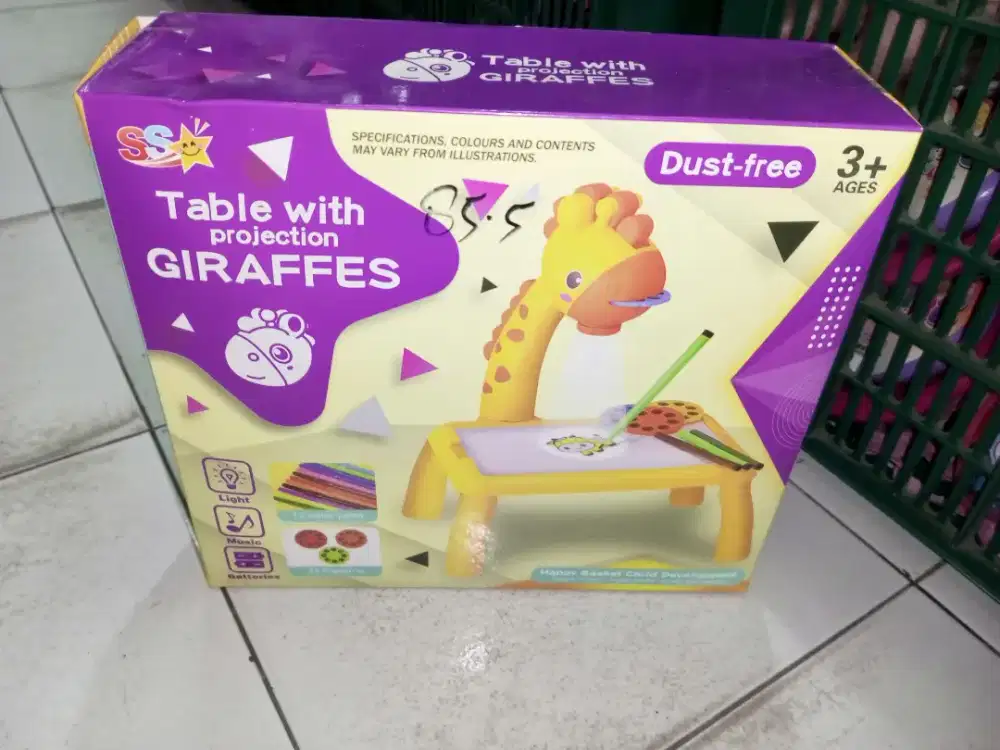 Mainan Anak Meja Projector Baterai