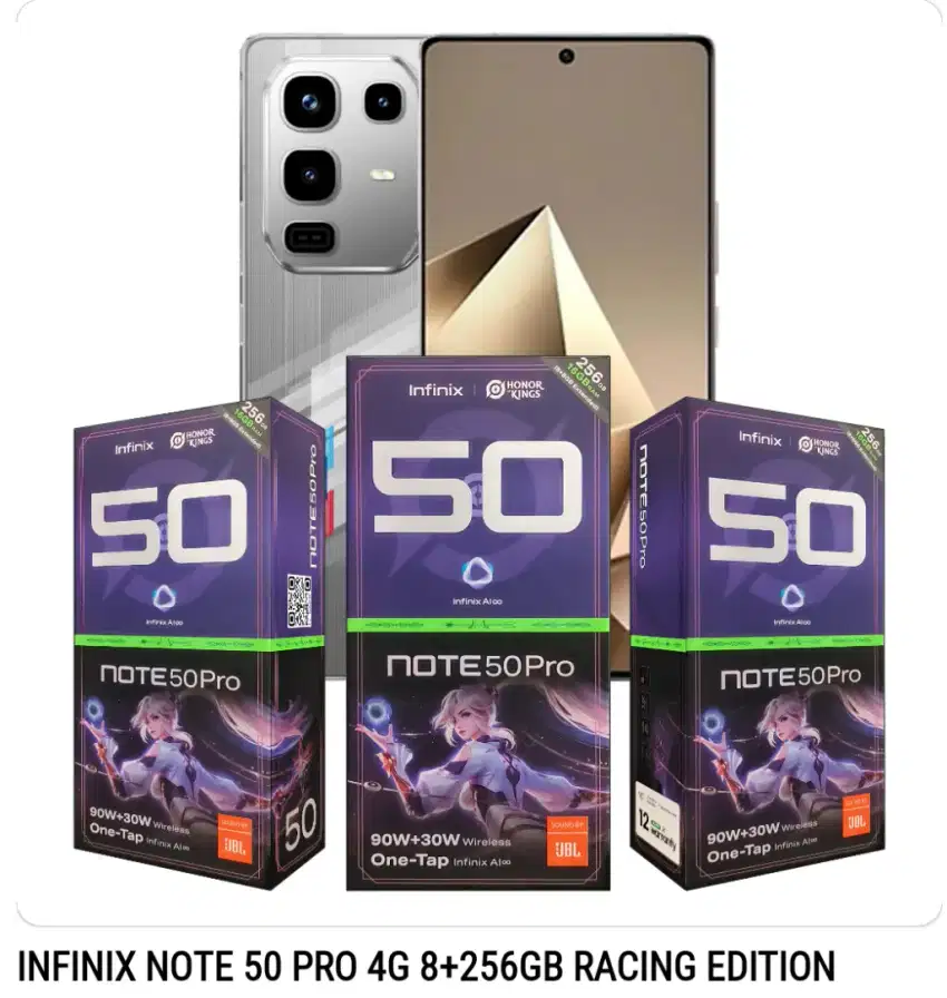 Infinix note 50 pro 4g 8/256 resmi indonesia