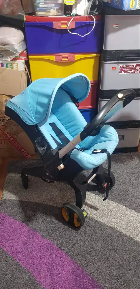 Stroller carseat doona blue biru original preloved