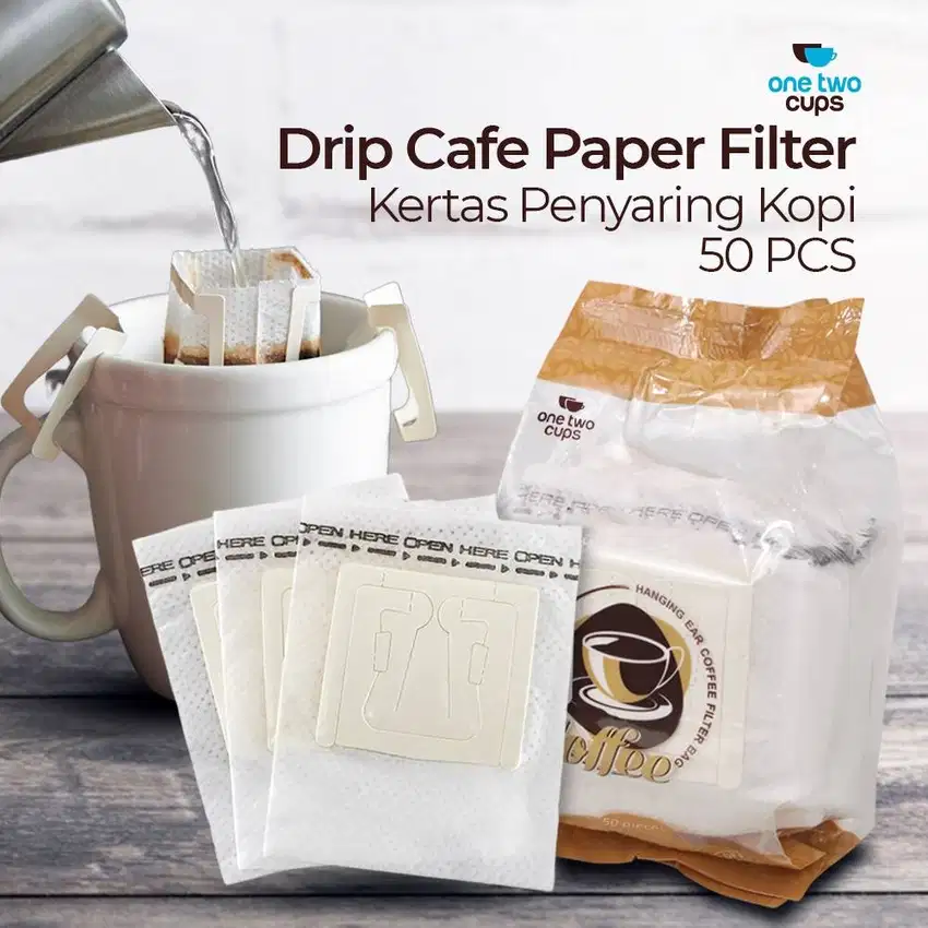 Kertas Penyaring Kopi Drip Cafe Paper Filter 50 PCS Kertas Saringan T1