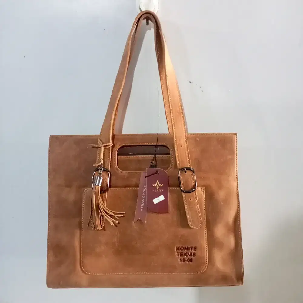 [NOS] Alona Leather Tote bag Tan Matte • Tas Fashion Wanita Eksklusif